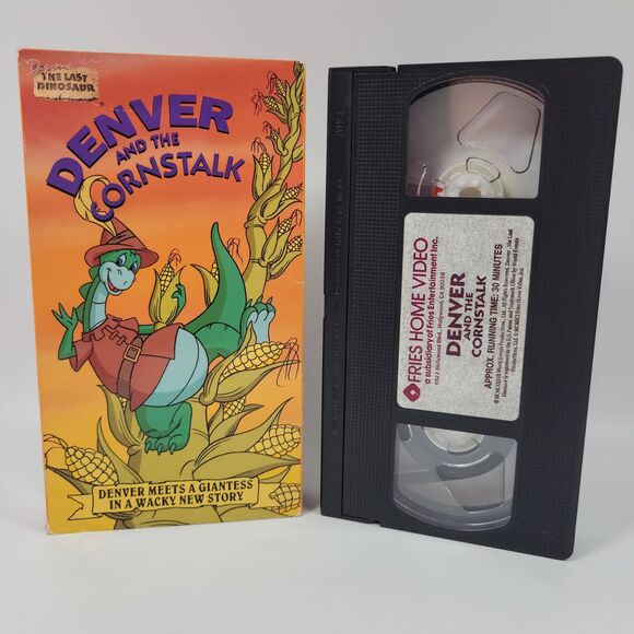 Other - Denver The‎ Last Dinosaur The Cornstalk Animated 1987 VHS Video Tape VTG
